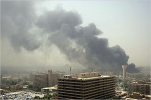 iraqibombing A wave of bombings targeted symbols of government, the Foreign and Finance Ministries in central Baghdad, lending an air of siege to the capital. Dozens were killed and hundreds were wounded in the apparently coordinated attacks.